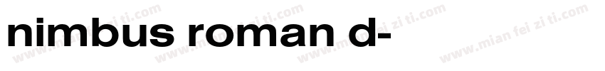 nimbus roman d字体转换